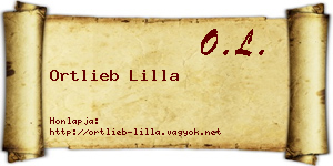 Ortlieb Lilla névjegykártya